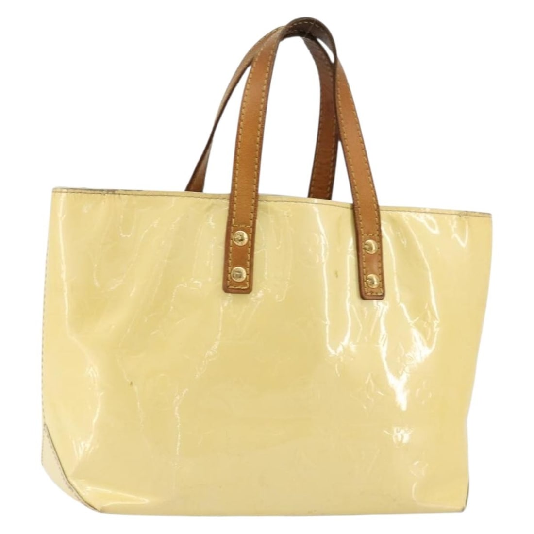 Louis Vuitton Reade PM Monogram Vernis Gris Handbag M91145: Louis Vuitton Reade PM Monogram Vernis Gris Handbag M91145 This Louis Vuitton Monogram Vernis Reade PM handbag in Gris is crafted from patent leather and features a compact, structured silhouette. The