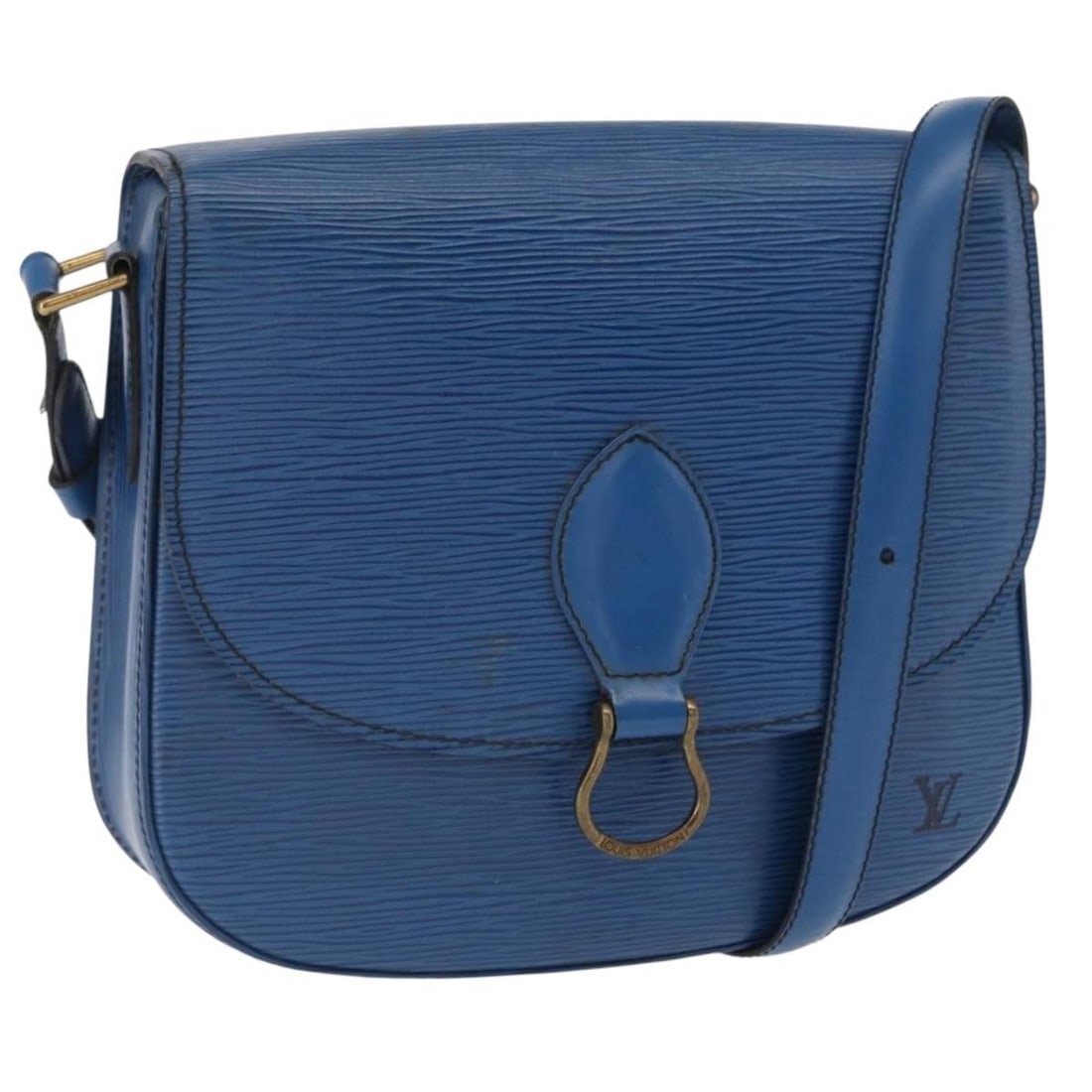 Louis Vuitton Saint Cloud GM Epi Leather Shoulder Bag Toledo Blue M52195: Louis Vuitton Saint Cloud GM Epi Leather Shoulder Bag Toledo Blue M52195 Louis Vuitton Epi Saint Cloud GM shoulder bag in Toledo Blue, made in France from Epi leather. This women's shoulder bag measur
