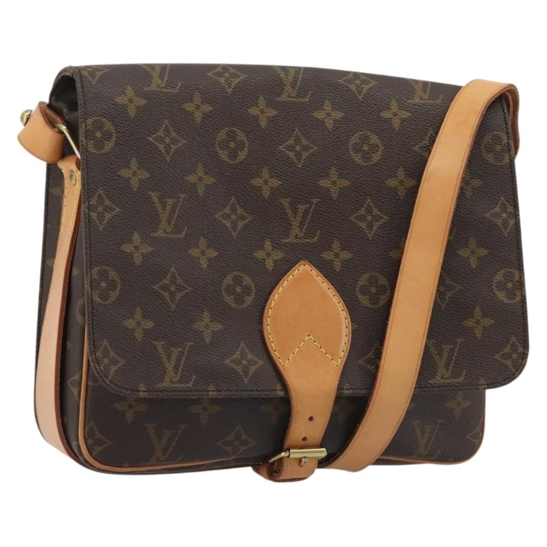 Louis Vuitton M51252 Cartouchiere GM Monogram Canvas Shoulder Bag: Louis Vuitton M51252 Cartouchiere GM Monogram Canvas Shoulder Bag This is a Louis Vuitton Cartouchiere GM shoulder bag in Monogram Canvas, made in France. It features the classic Monogram color/patter