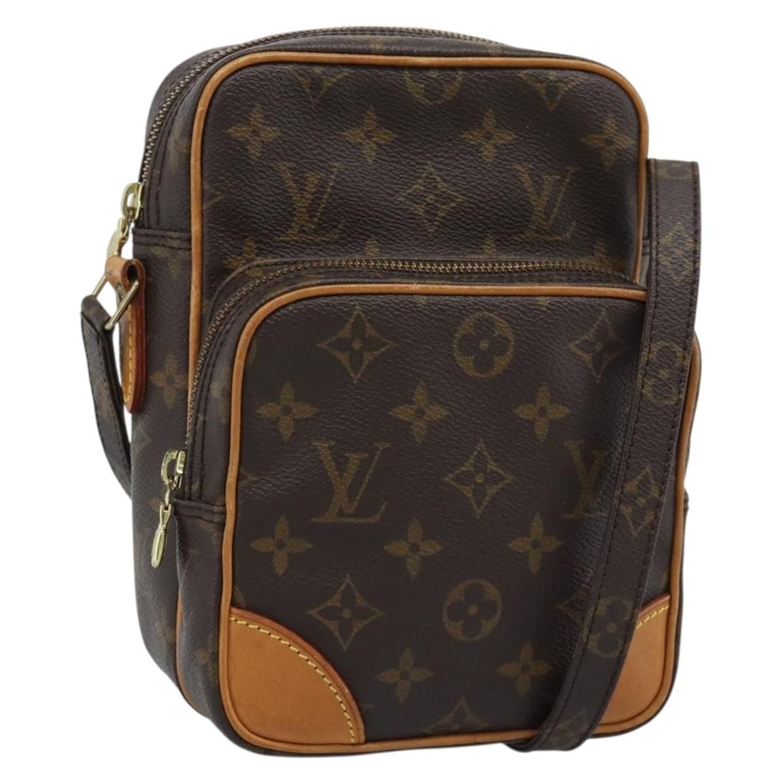 Louis Vuitton M45236 Amazon Monogram Canvas Shoulder Bag: Louis Vuitton M45236 Amazon Monogram Canvas Shoulder Bag Louis Vuitton Monogram Amazon Shoulder Bag in Monogram Canvas, made in France. This shoulder bag measures approximately 15 cm x 21 cm x 8 cm, w