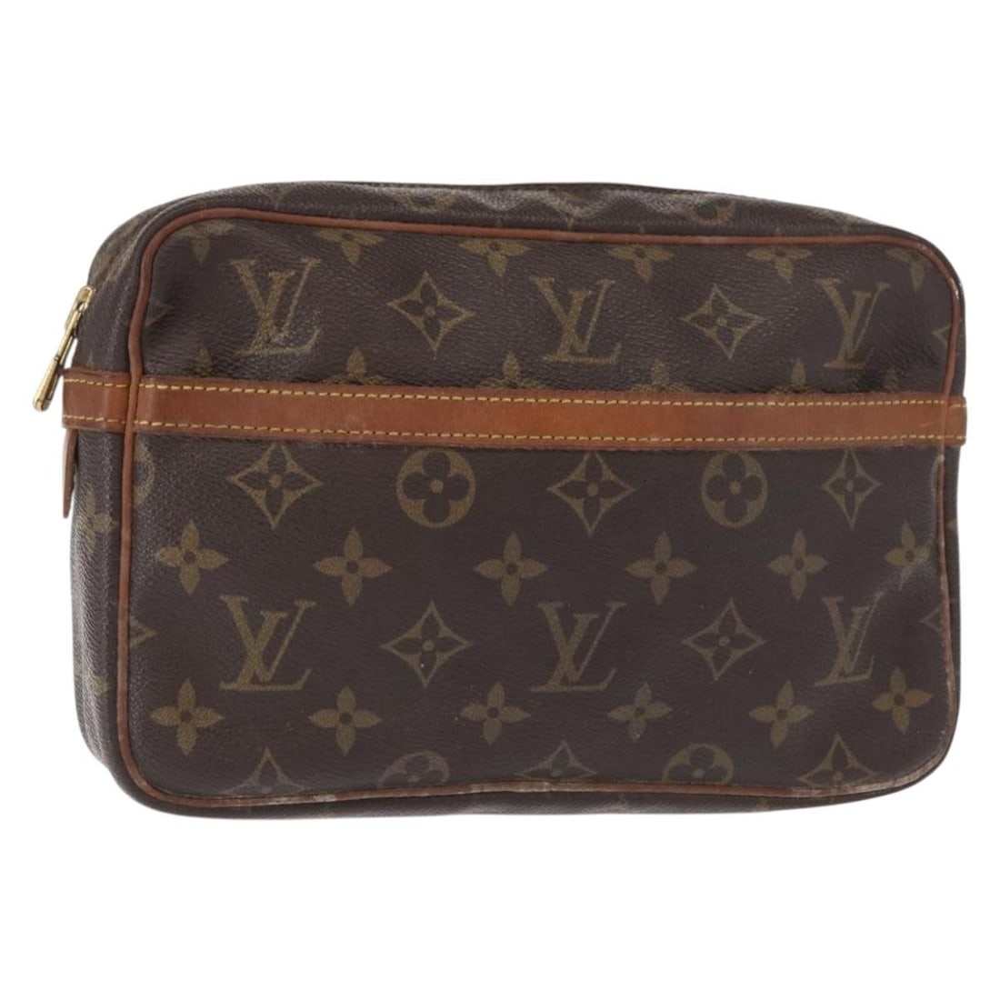 Louis Vuitton Compiegne 23 Monogram Canvas Clutch M51847: Louis Vuitton Compiegne 23 Monogram Canvas Clutch M51847 Louis Vuitton Compiegne 23 clutch bag in Monogram Canvas, made in France. This women's clutch features the classic Monogram color and measures 