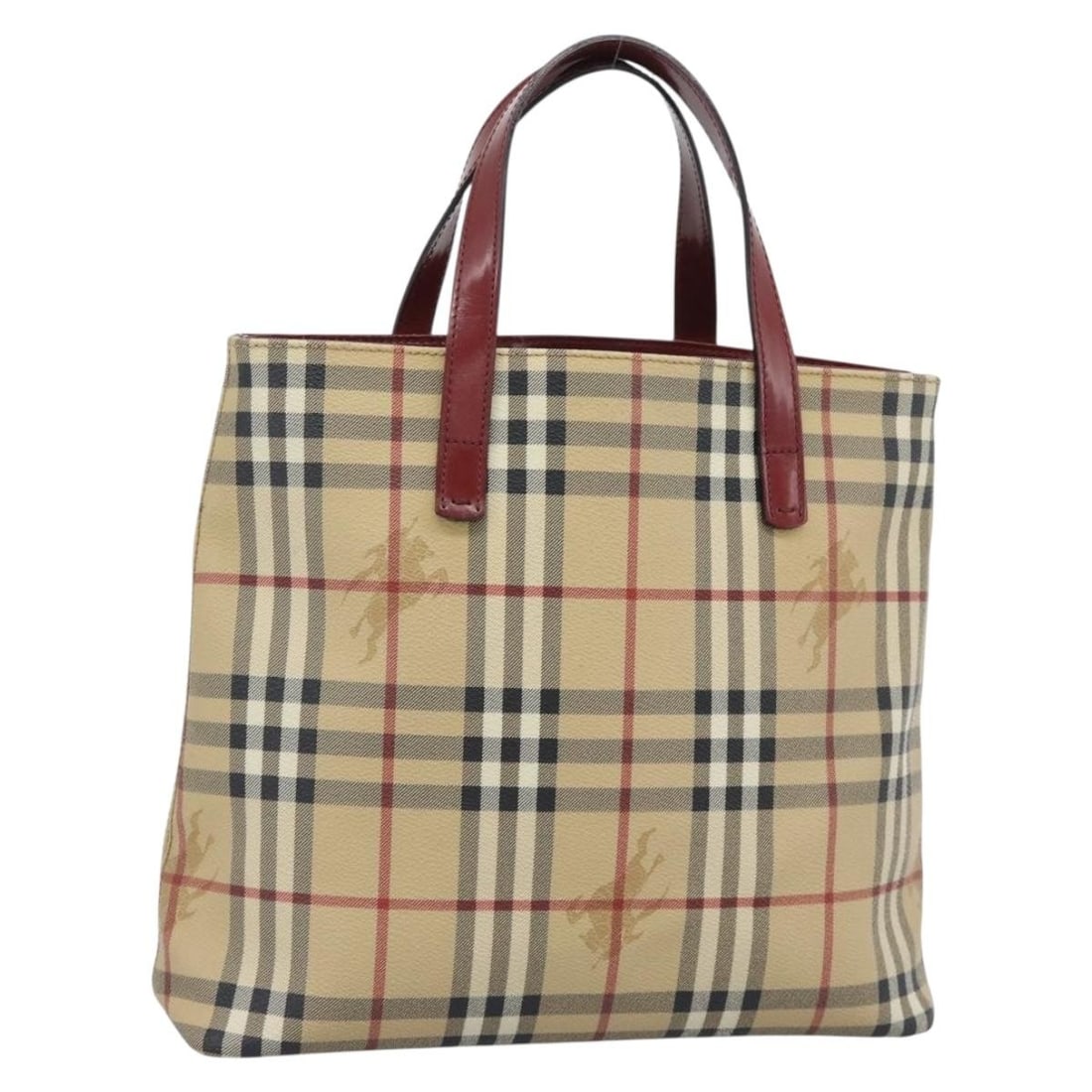 Burberry Beige PVC Leather Hand Bag Silver Tone Italy: Burberry Beige PVC Leather Hand Bag Silver Tone Italy Burberry Nova Check hand bag in beige and silver PVC leather, made in Italy. Designed for men, this bag features a handle drop of approximately 4.