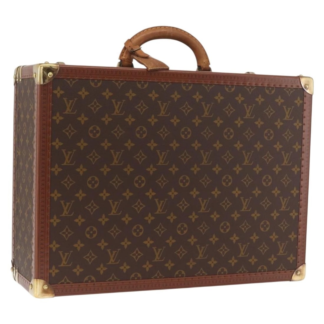 Louis Vuitton Monogram Canvas Bisten 50 Trunk M21328 with Name Tag (1 of 18)