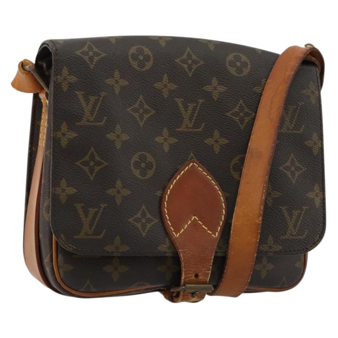 Louis Vuitton Cartouchiere MM Monogram Canvas Shoulder Bag M51253: Louis Vuitton Cartouchiere MM Monogram Canvas Shoulder Bag M51253 Louis Vuitton Cartouchiere MM shoulder bag in Monogram canvas, made in France. This women's bag is offered without the original box or