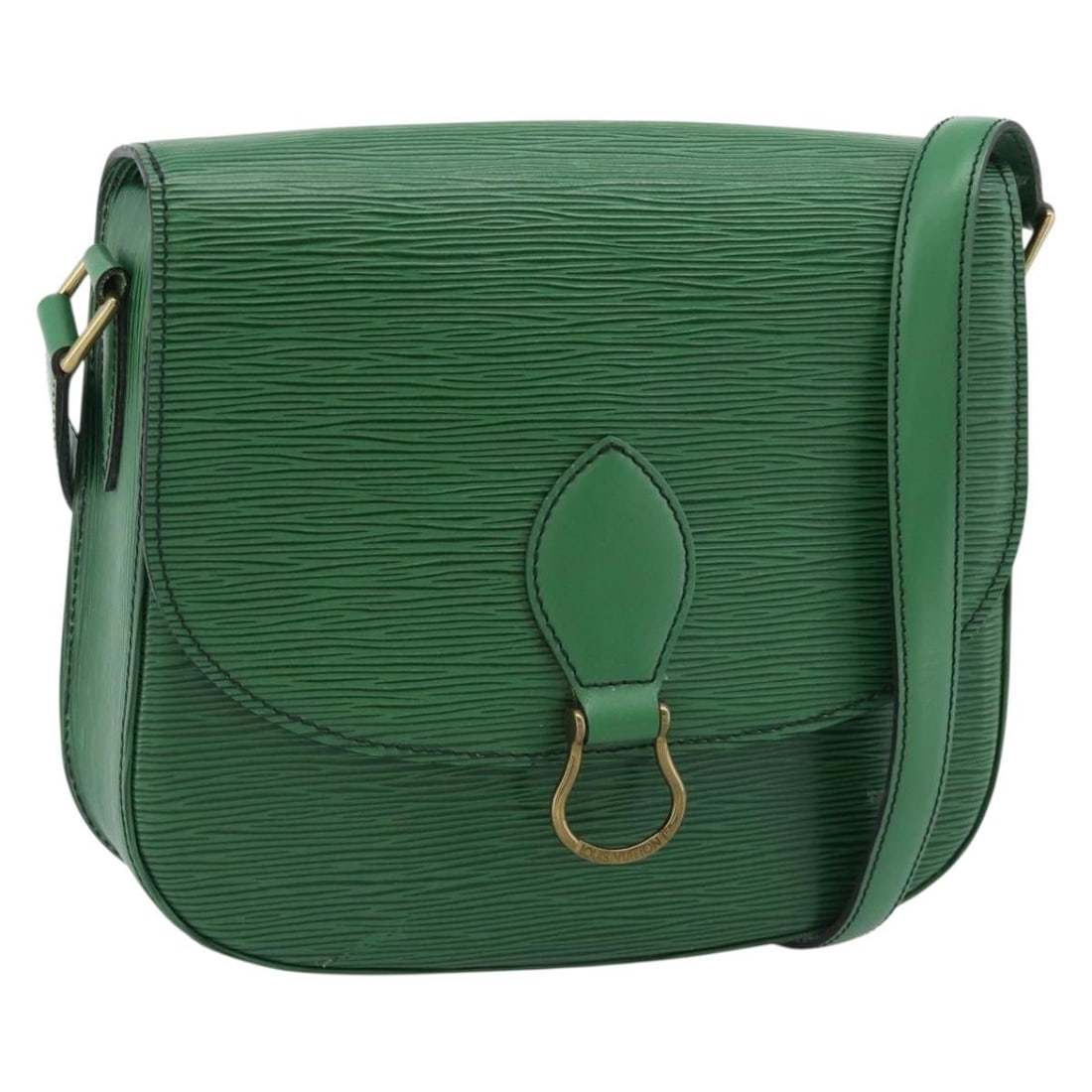 Louis Vuitton Saint Cloud GM Green Epi Leather Shoulder Bag M52194: Louis Vuitton Saint Cloud GM Green Epi Leather Shoulder Bag M52194 Louis Vuitton Epi Saint Cloud GM shoulder bag in green Epi leather. Made in France, this bag features a shoulder strap with an approx