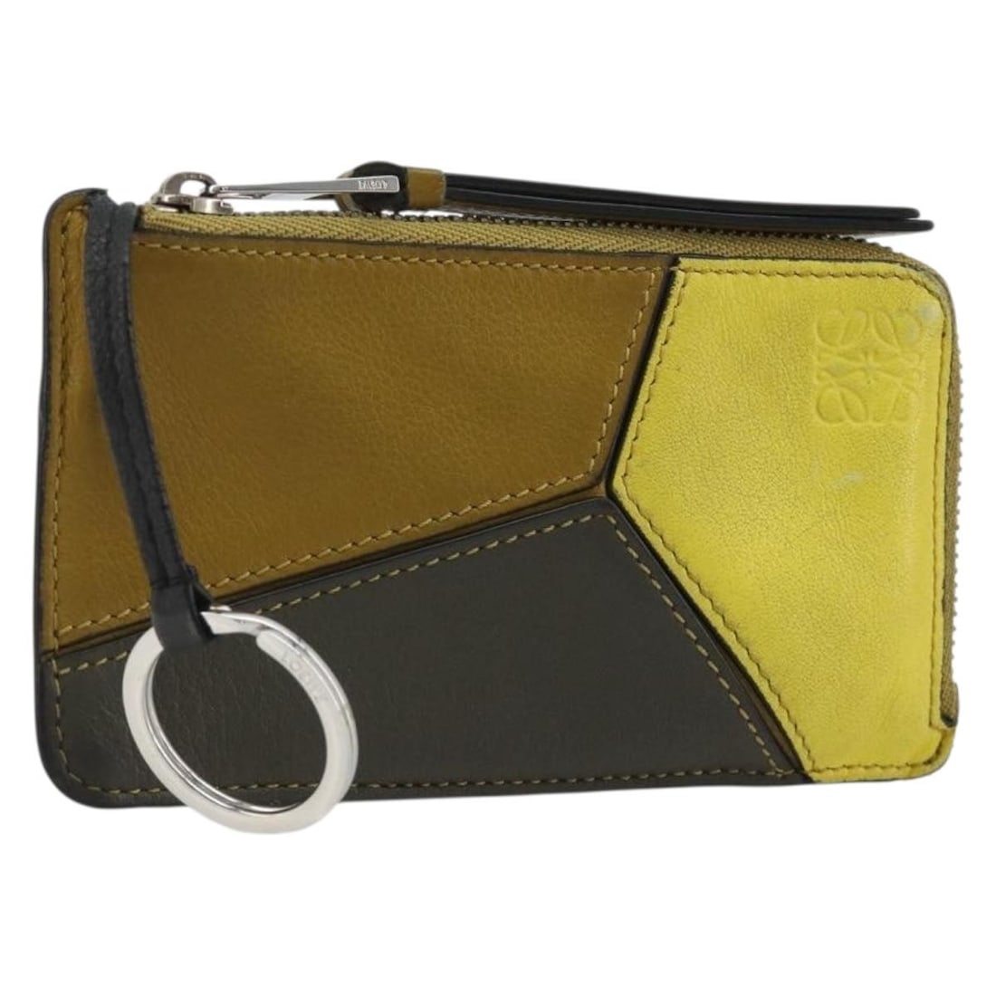 LOEWE Puzzle Leather Card Case Multicolor Silver Spain (1 of 18)