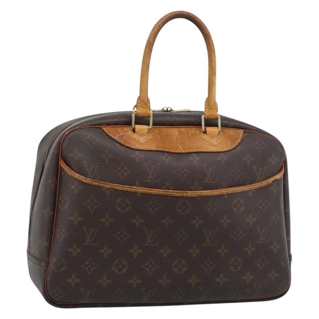 Louis Vuitton M47270 Deauville Monogram Canvas Handbag France: Louis Vuitton M47270 Deauville Monogram Canvas Handbag France Louis Vuitton Monogram Deauville handbag in Monogram Canvas, made in France. The bag is identified by product no. M47270 and is offered as