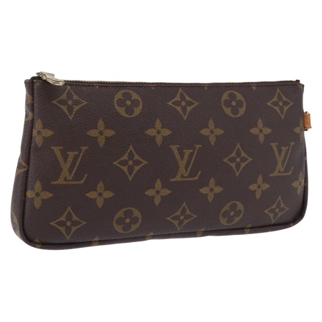 Louis Vuitton Sac Shopping Monogram Canvas Pouch with Dust Bag: Louis Vuitton Sac Shopping Monogram Canvas Pouch with Dust Bag Louis Vuitton Monogram Sac Shopping Pouch in Monogram Canvas. This pouch comes with a dust bag and shows heavy use, with surface rubbing,