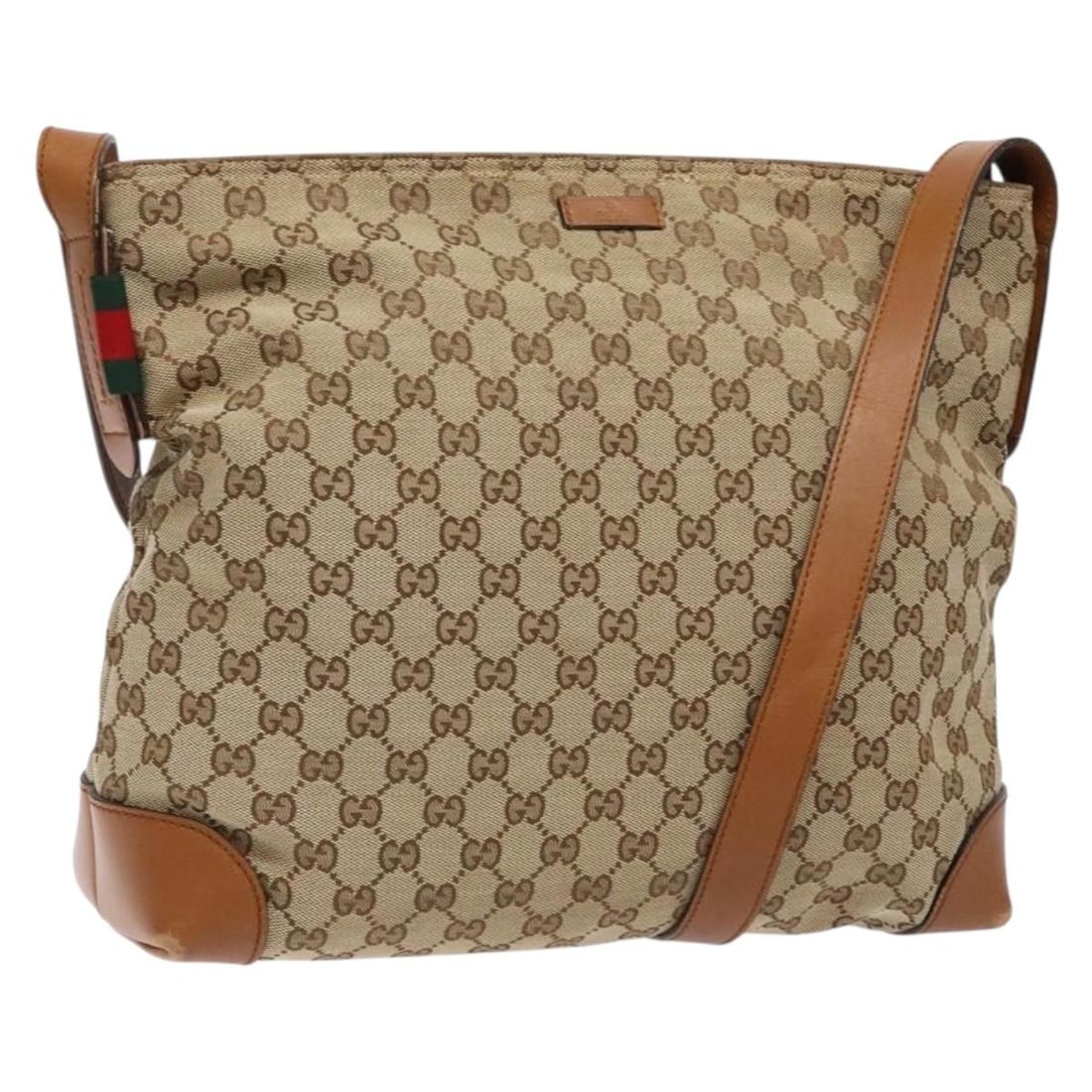 GUCCI 308930 GG Canvas Beige Silver Shoulder Bag Italy: GUCCI 308930 GG Canvas Beige Silver Shoulder Bag Italy This is a Gucci GG Canvas shoulder bag in beige and silver, crafted in Italy. The bag features the iconic GG canvas exterior with silver-tone acc