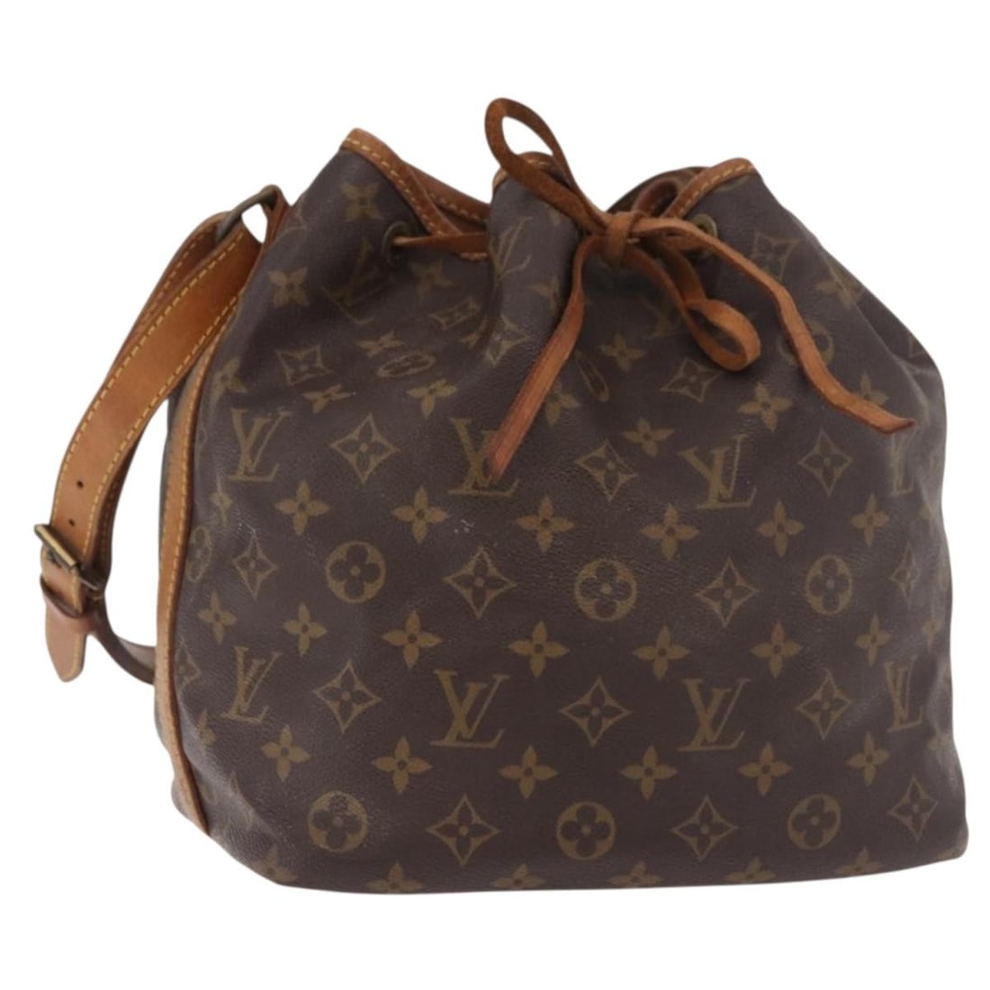 Louis Vuitton Petit Noe Monogram Canvas Shoulder Bag M42226: Louis Vuitton Petit Noe Monogram Canvas Shoulder Bag M42226 Louis Vuitton Petit Noe shoulder bag in Monogram Canvas with Monogram color. Made in France, this bag features a shoulder strap with an appr