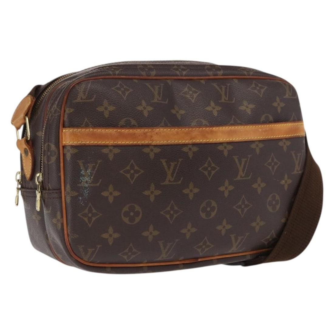 Louis Vuitton Reporter PM Monogram Canvas Shoulder Bag M45254 France: Louis Vuitton Reporter PM Monogram Canvas Shoulder Bag M45254 France This Louis Vuitton Monogram Reporter PM shoulder bag features the brand's signature monogram canvas with a classic monogram color. 