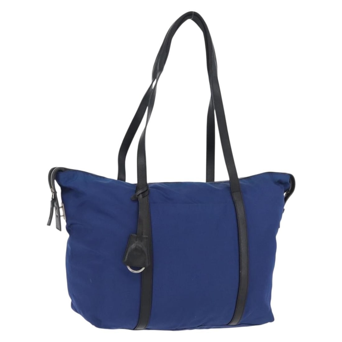 Prada nylon blue silver tote bag Italy: Prada nylon blue silver tote bag Italy This PRADA tote bag is crafted from blue and silver nylon and features a spacious design suitable for everyday use. The bag is made in Italy and is designed for 