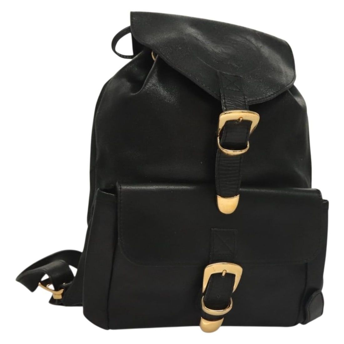 Gianni Versace Black Gold Leather Backpack Women Italy: Gianni Versace Black Gold Leather Backpack Women Italy This Gianni Versace women's backpack is crafted from black and gold leather and made in Italy. The bag features a classic backpack style with an 