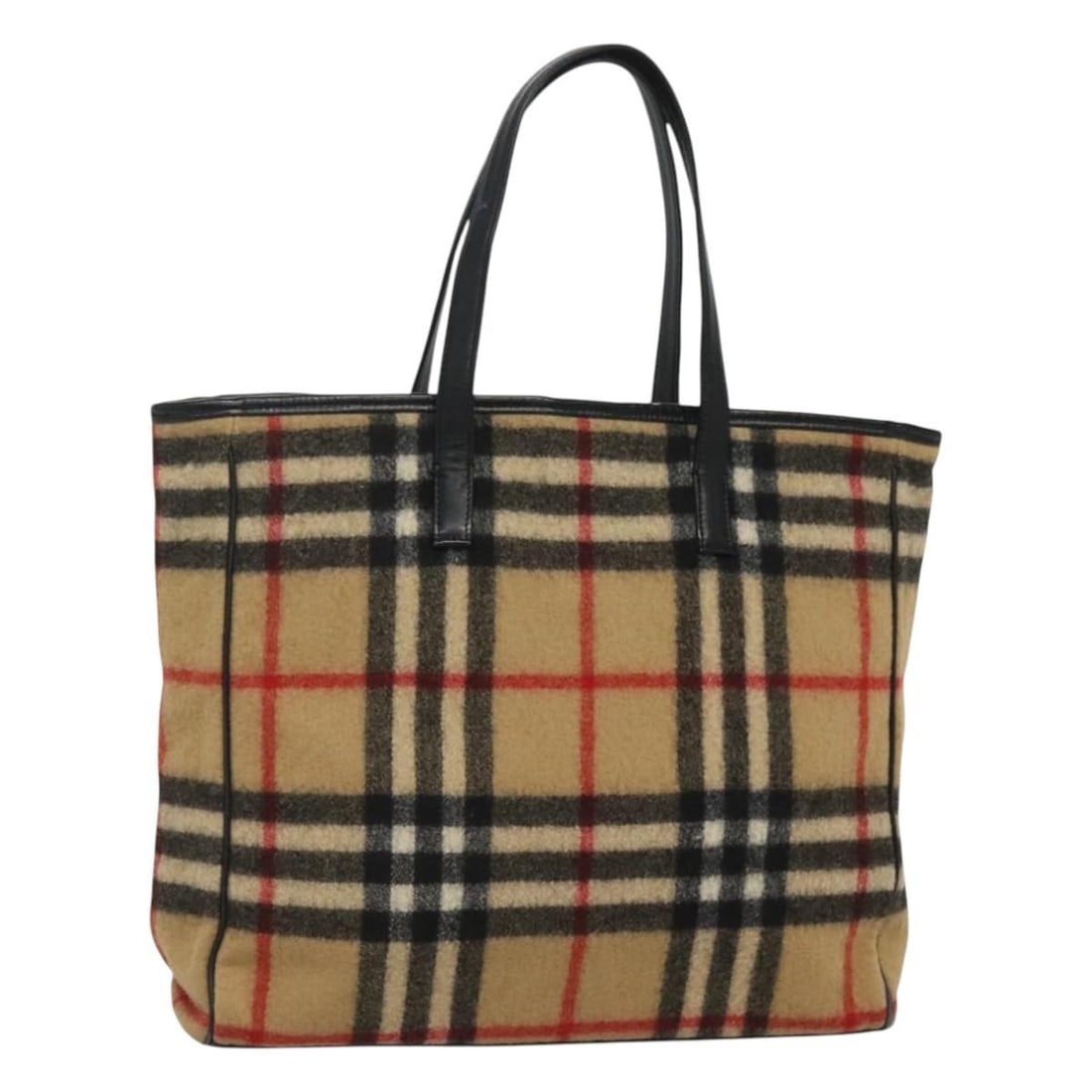 Burberry Blue Label Beige Silver Wool Tote Bag: Burberry Blue Label Beige Silver Wool Tote Bag This BURBERRY Nova Check Blue Label tote bag features a classic beige and silver color palette and is crafted from wool. Designed for women, it offers a 