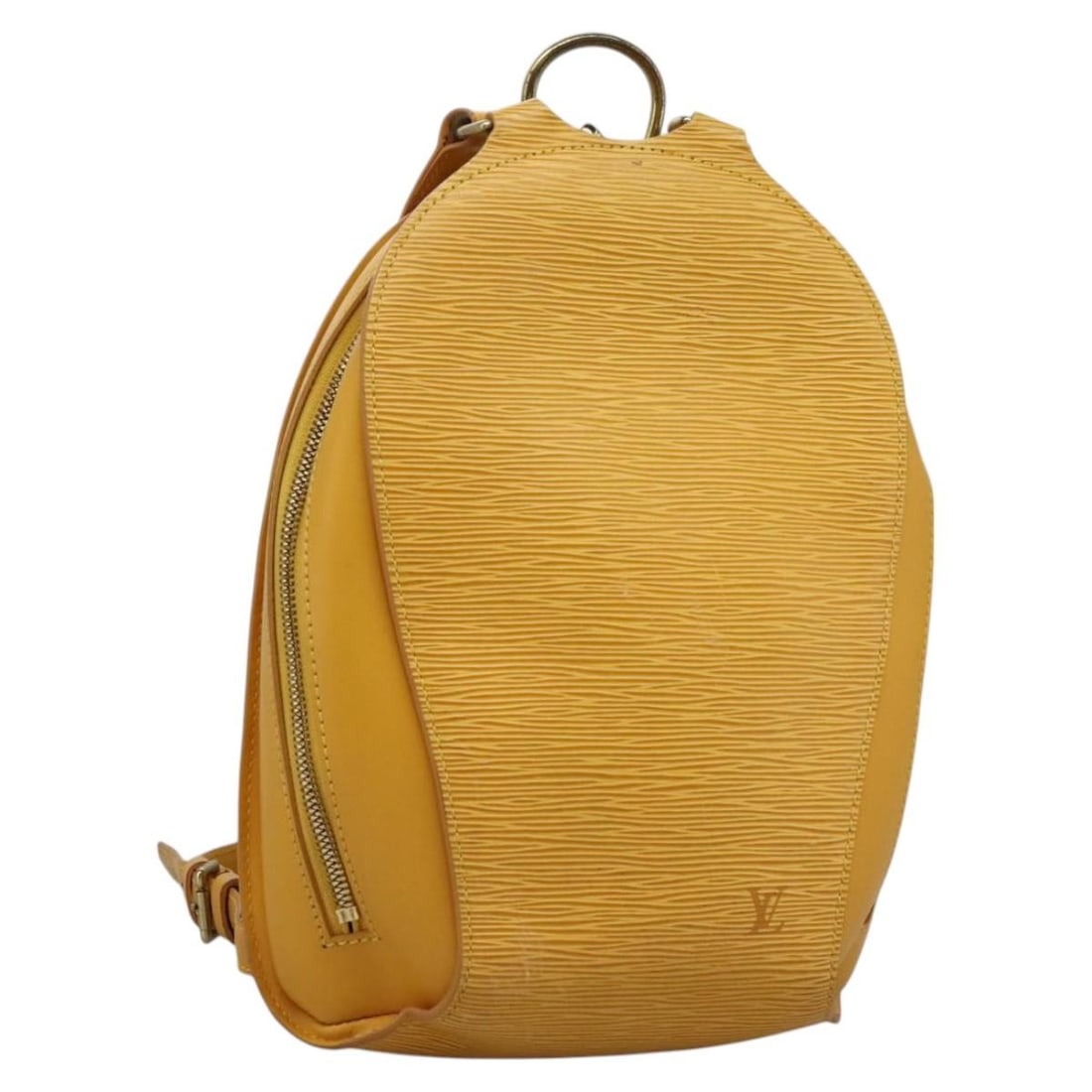 Yellow Epi Leather Mabillon Backpack by Louis Vuitton M52239 France: Yellow Epi Leather Mabillon Backpack by Louis Vuitton M52239 France This Louis Vuitton Mabillon backpack features the brand's signature Epi leather in vibrant yellow. Designed for women, it offers a s