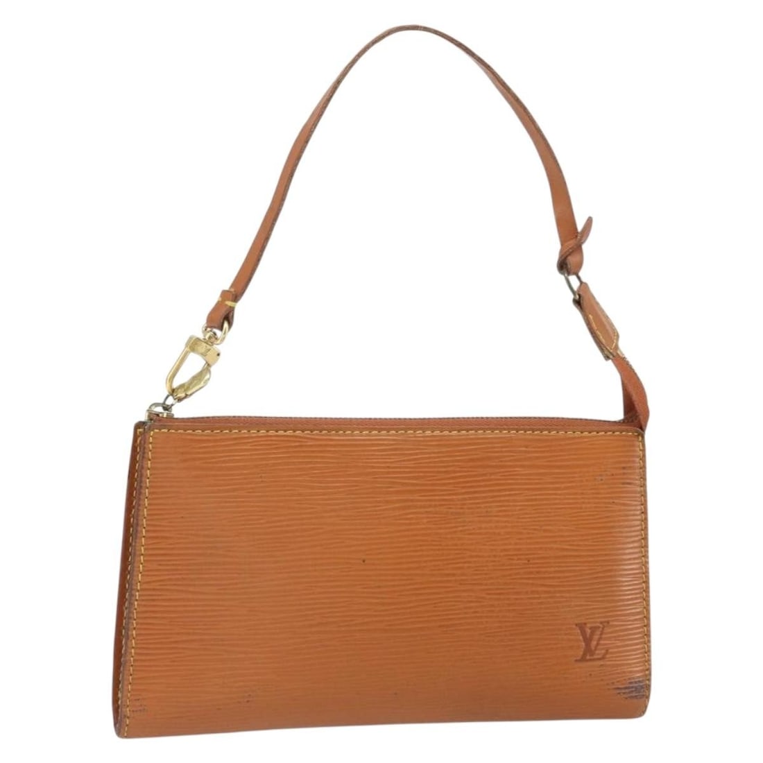 Louis Vuitton Epi Leather Zipangu Gold Pochette Accessoires M52948 Pouch: Louis Vuitton Epi Leather Zipangu Gold Pochette Accessoires M52948 Pouch This Louis Vuitton Epi Pochette Accessoires pouch in Zipangu Gold features durable Epi leather with a zip closure. The compact 
