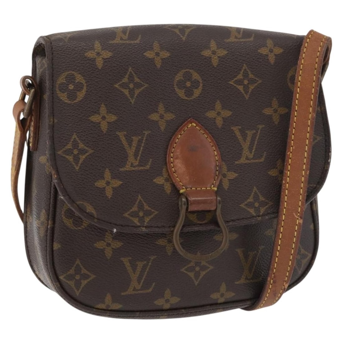 Louis Vuitton Saint Cloud MM Monogram Canvas Shoulder Bag M51243: Louis Vuitton Saint Cloud MM Monogram Canvas Shoulder Bag M51243 This Louis Vuitton Monogram Saint Cloud MM shoulder bag is crafted from signature monogram canvas and features an adjustable strap for 