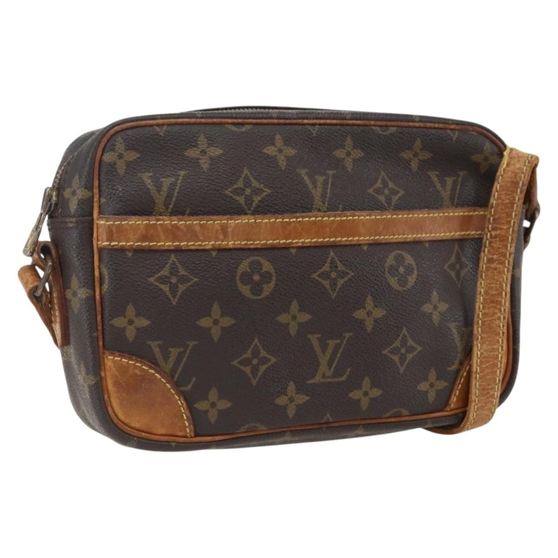 Louis Vuitton Trocadero 23 Monogram Canvas Shoulder Bag M51276 France: Louis Vuitton Trocadero 23 Monogram Canvas Shoulder Bag M51276 France This Louis Vuitton Monogram Trocadero 23 is a women's shoulder bag crafted from signature Monogram canvas. The bag features an adj