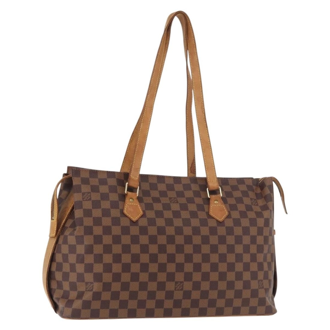 Louis Vuitton N99037 Colombine Tote Damier Ebene Canvas Anniversary Bag: Louis Vuitton N99037 Colombine Tote Damier Ebene Canvas Anniversary Bag Louis Vuitton Damier Ebene Colombine Tote Bag in Damier Ebene Canvas, made in France. The bag measures approximately 16.1 x 10.8