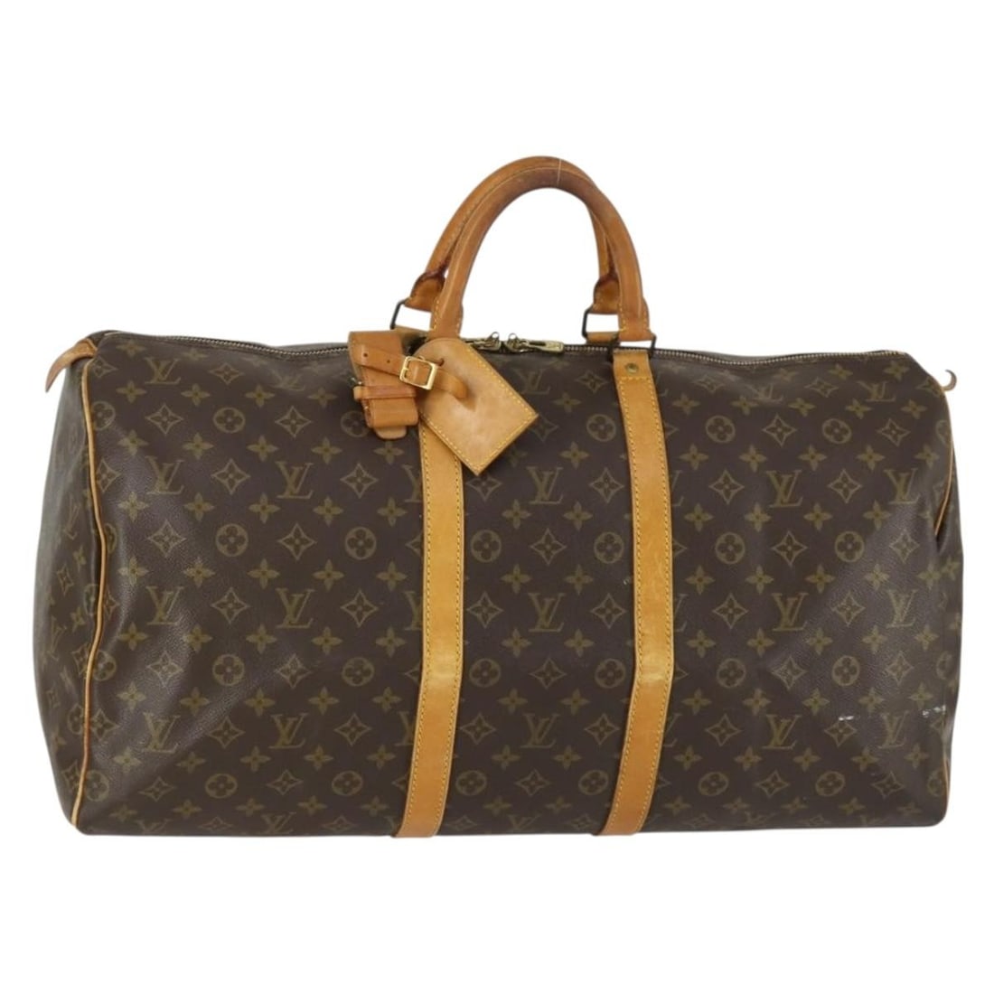 Louis Vuitton M41424 Keepall 55 Monogram Canvas Boston Bag: Louis Vuitton M41424 Keepall 55 Monogram Canvas Boston Bag Louis Vuitton Keepall 55 Boston Bag in Monogram Canvas, made in France. This women's travel bag comes in the classic Monogram colorway and in