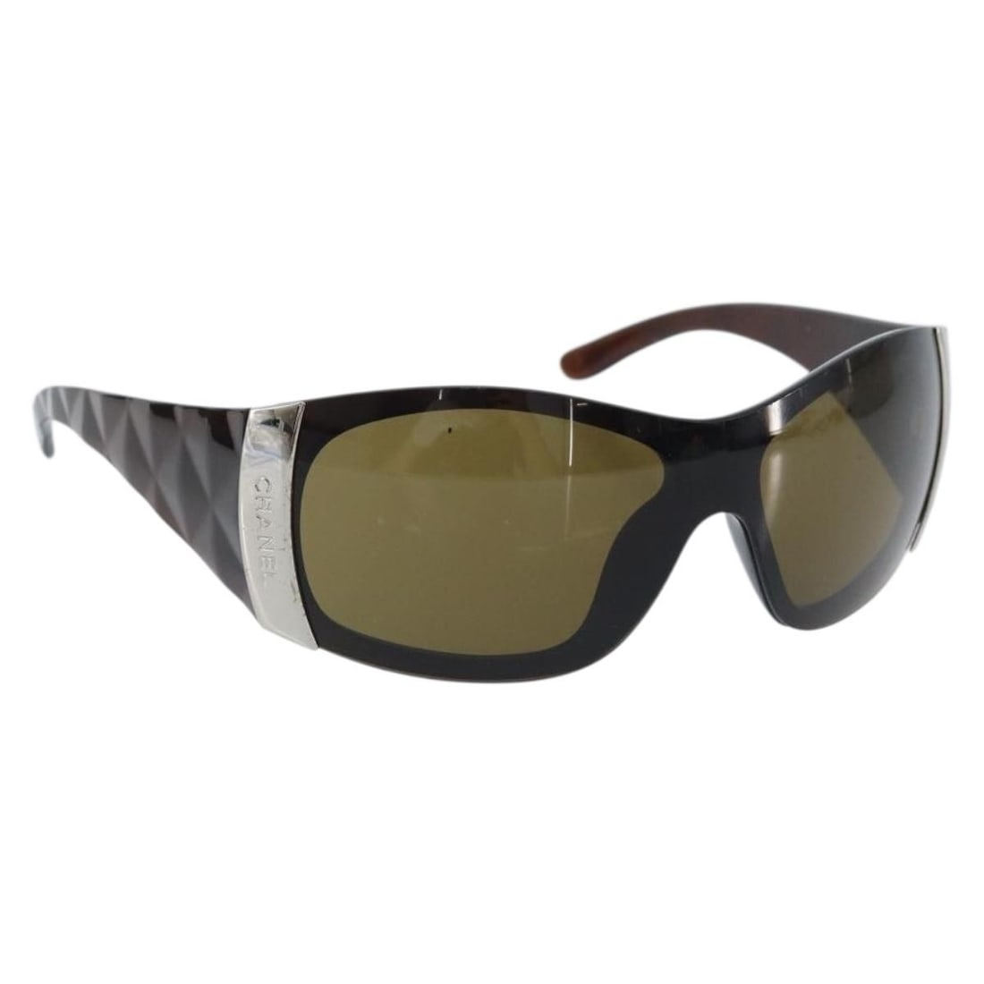 Brown Plastic CHANEL Sunglasses for Women with Case (1 of 14)