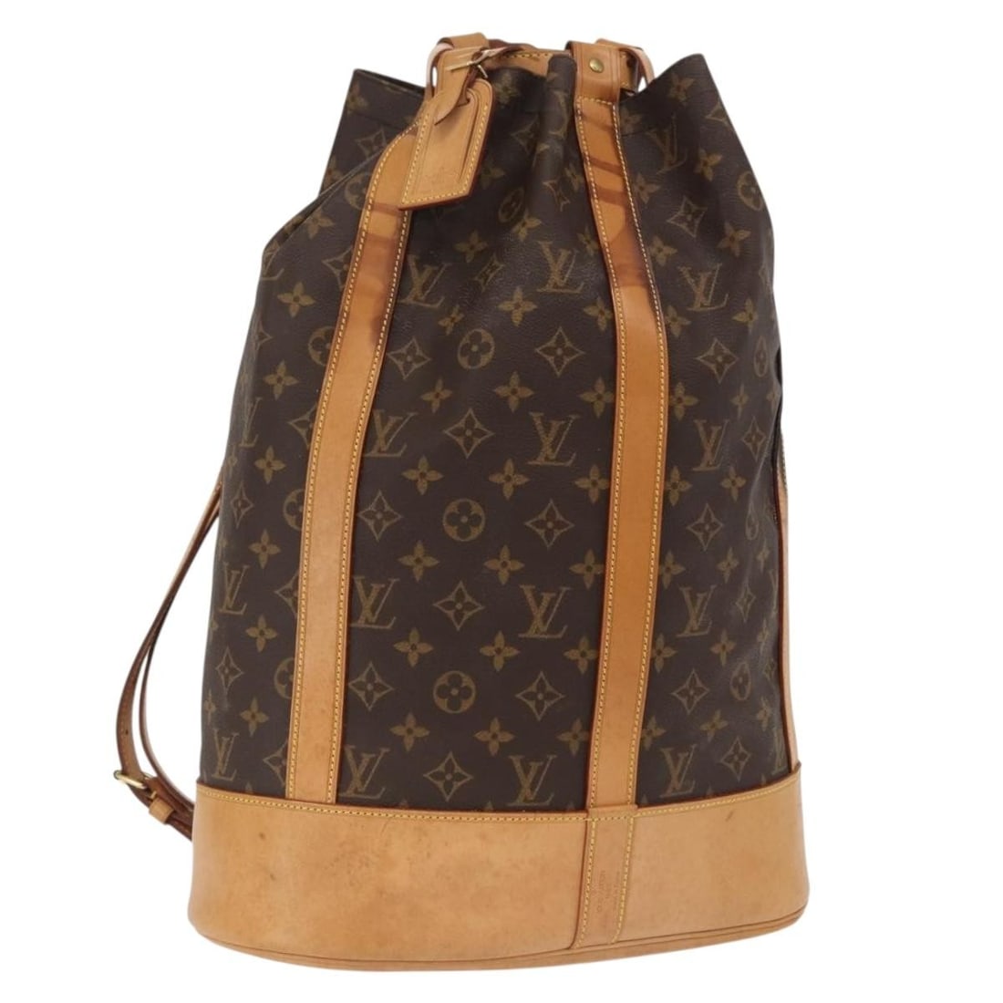 Louis Vuitton M42244 Randonnee GM Monogram Canvas Shoulder Bag: Louis Vuitton M42244 Randonnee GM Monogram Canvas Shoulder Bag Louis Vuitton Monogram Randonnee GM shoulder bag in Monogram Canvas, made in France. It comes with a name tag and pouch. The bag is sized