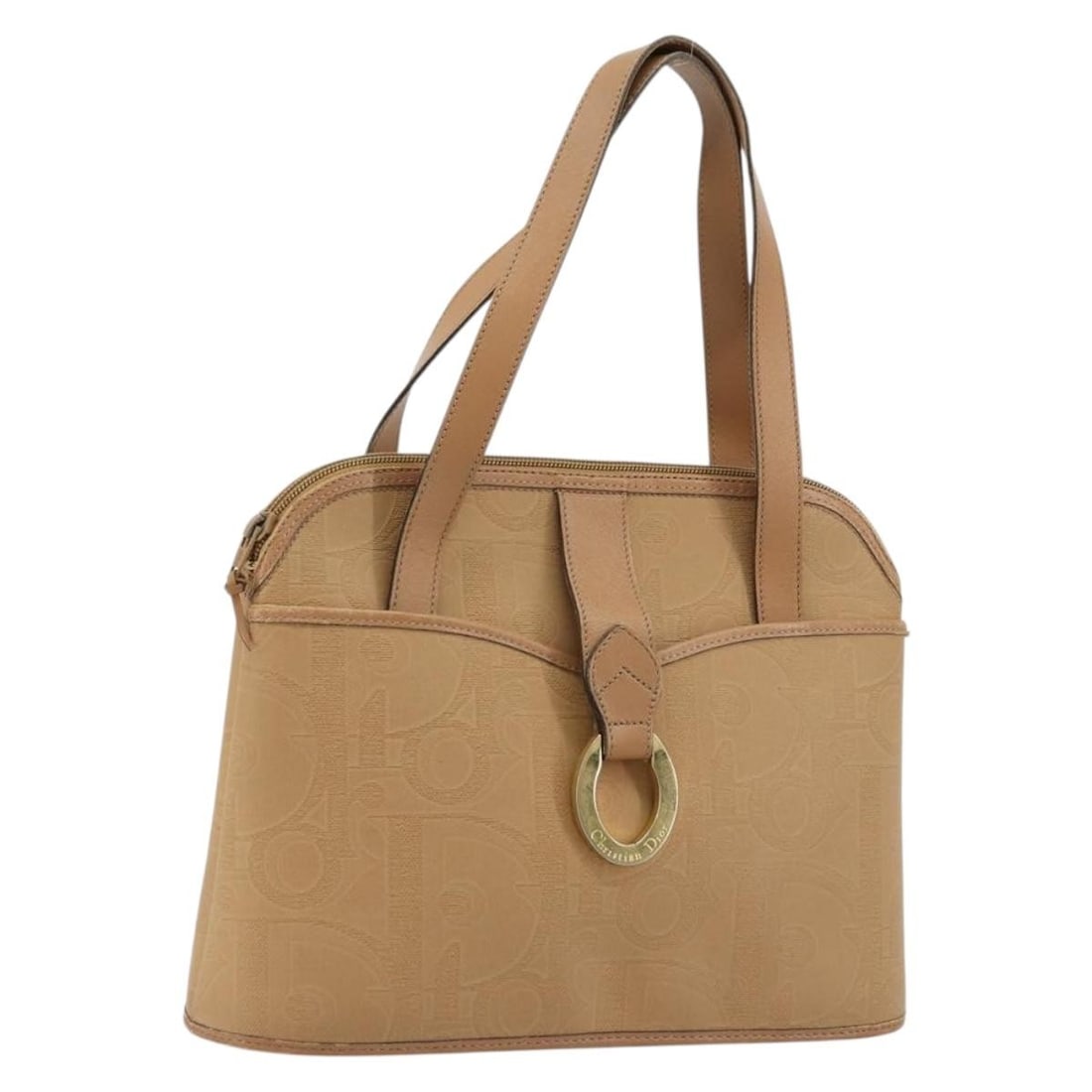 Christian Dior Trotter Beige Canvas PVC Handbag: Christian Dior Trotter Beige Canvas PVC Handbag A Christian Dior Trotter canvas handbag in beige, made in France. It is crafted from PVC leather and Trotter canvas and measures approximately W30 x H23