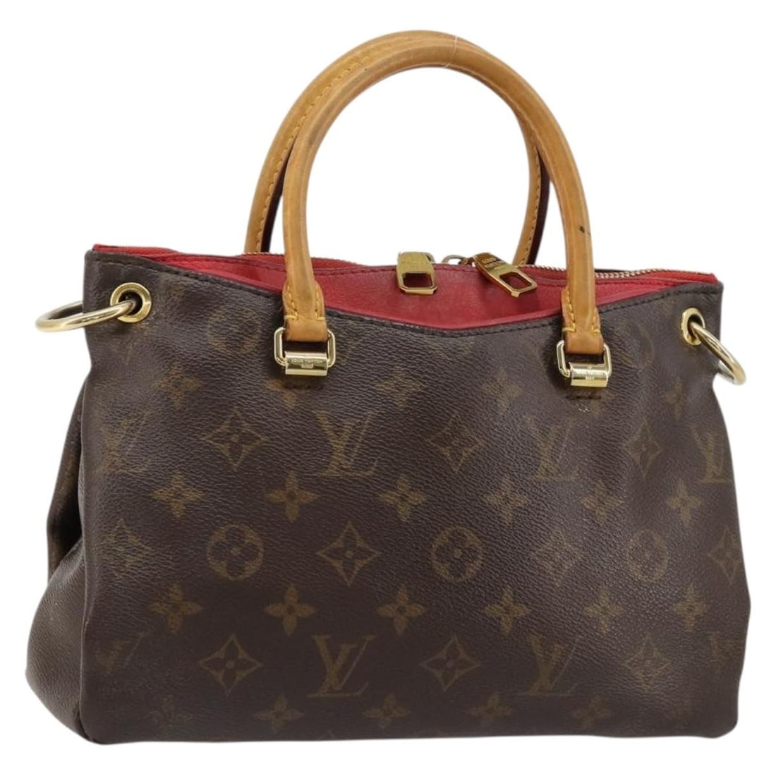 Louis Vuitton M41241 Palas BB Monogram Canvas Handbag: Louis Vuitton M41241 Palas BB Monogram Canvas Handbag Louis Vuitton Monogram Palas BB hand bag in Monogram Canvas with Slys color accents. This women's 2way bag was made in Spain and is identified by 