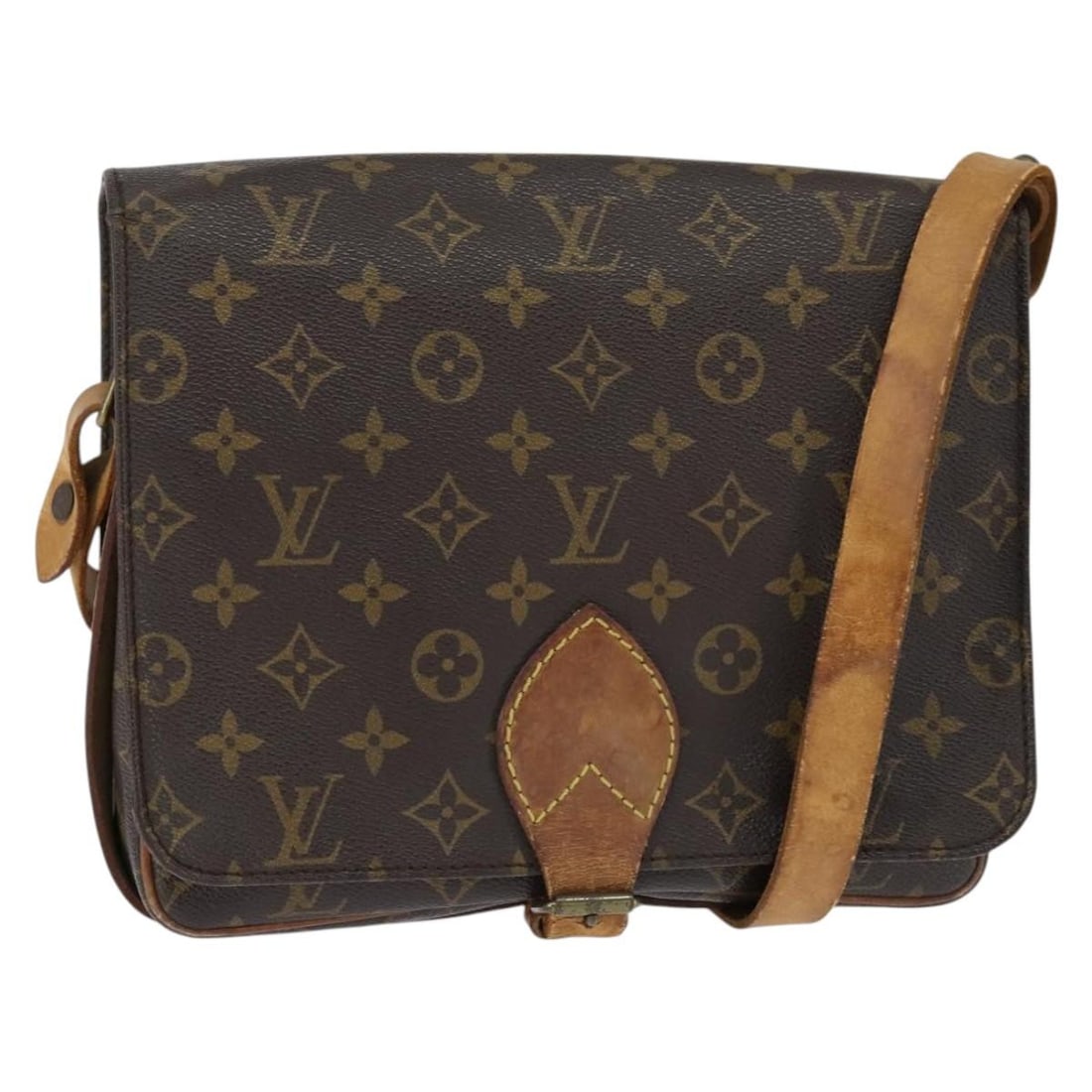 LOUIS VUITTON Monogram Cartouchiere GM Shoulder Bag M51252 Auth: LOUIS VUITTON Monogram Cartouchiere GM Shoulder Bag M51252 Auth The LOUIS VUITTON Monogram Cartouchiere GM Shoulder Bag M51252 is an iconic accessory crafted from high-quality monogram canvas, showcas