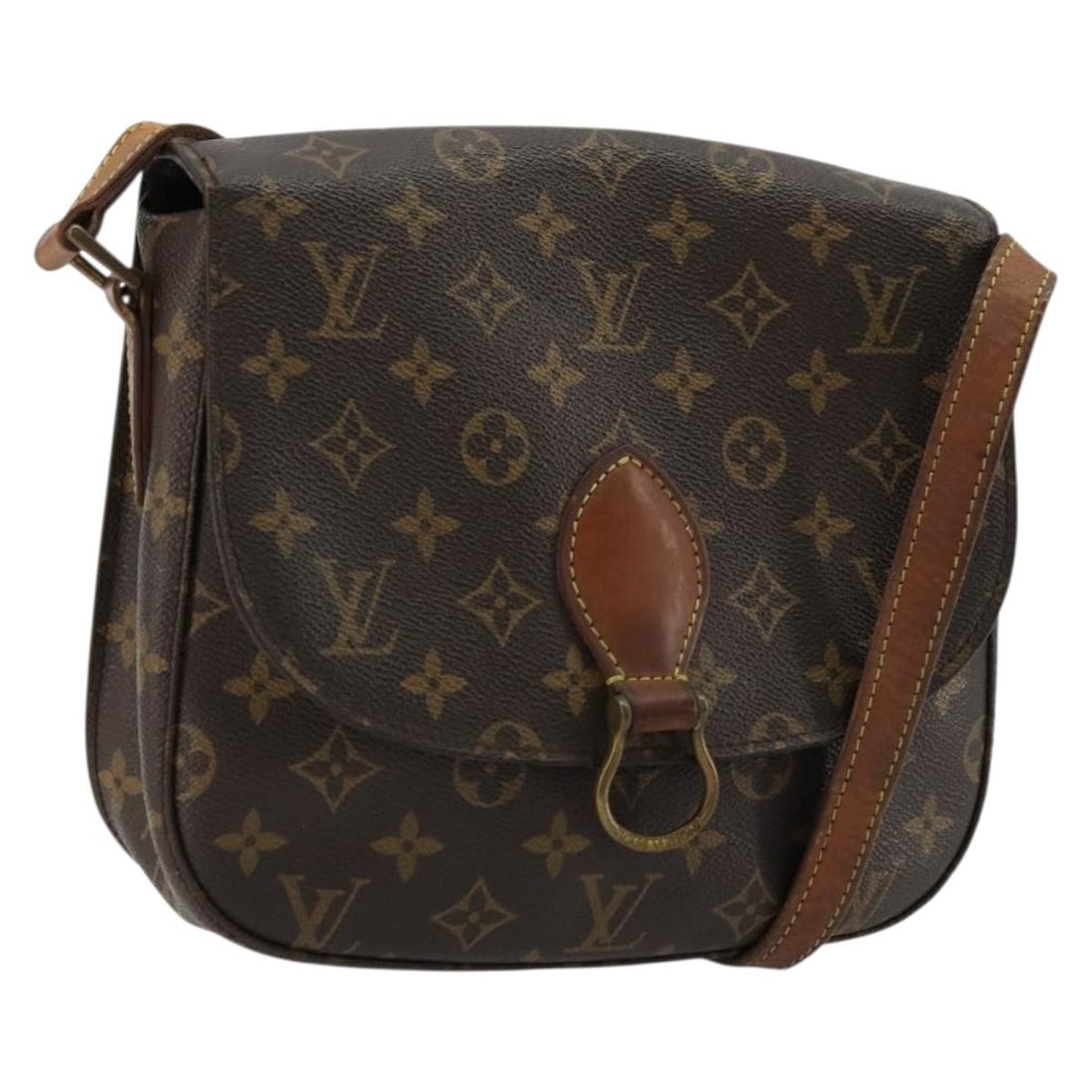 Louis Vuitton Saint Cloud GM Monogram Canvas Shoulder Bag M51242: Louis Vuitton Saint Cloud GM Monogram Canvas Shoulder Bag M51242 A Louis Vuitton Saint Cloud GM shoulder bag in Monogram Canvas, made in France. This pre-owned bag features the classic Monogram color 