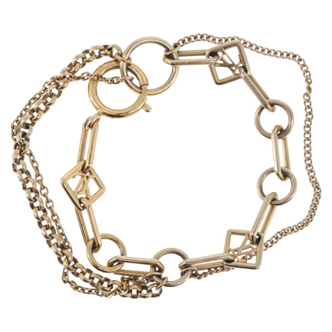 Louis Vuitton M65362 Gold Tone Metal Bracelet for Women (1 of 12)