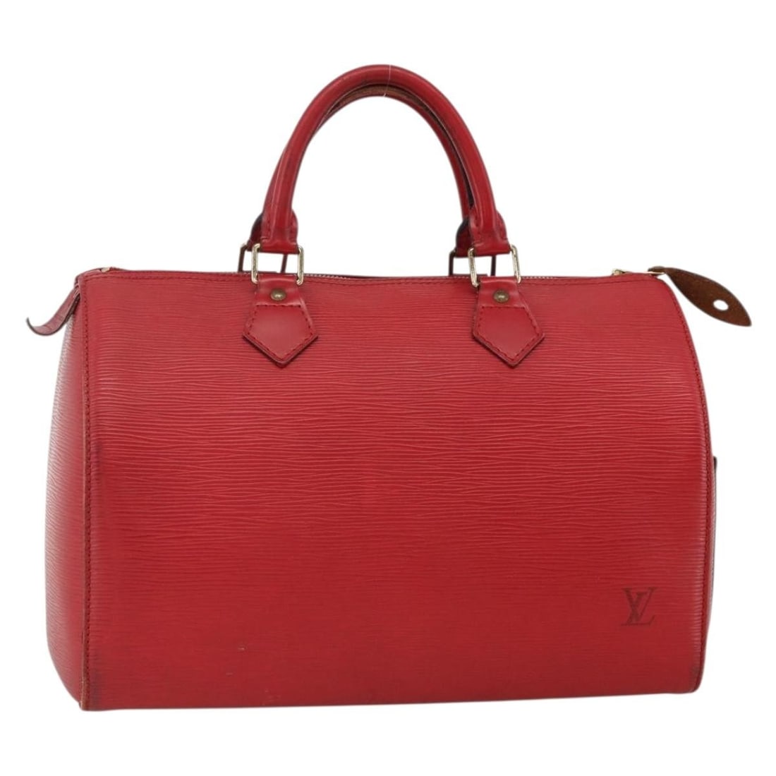 Louis Vuitton M43007 Speedy 30 Epi Leather Handbag Castilian Red: Louis Vuitton M43007 Speedy 30 Epi Leather Handbag Castilian Red Louis Vuitton Epi Speedy 30 handbag in Castilian Red Epi leather. Made in France, this bag is identified by product no. M43007 and seri