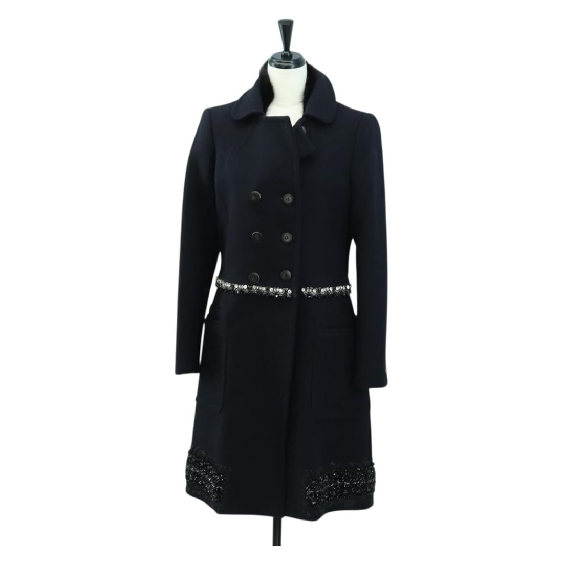 Prada black wool women jacket Italy (1 of 13)