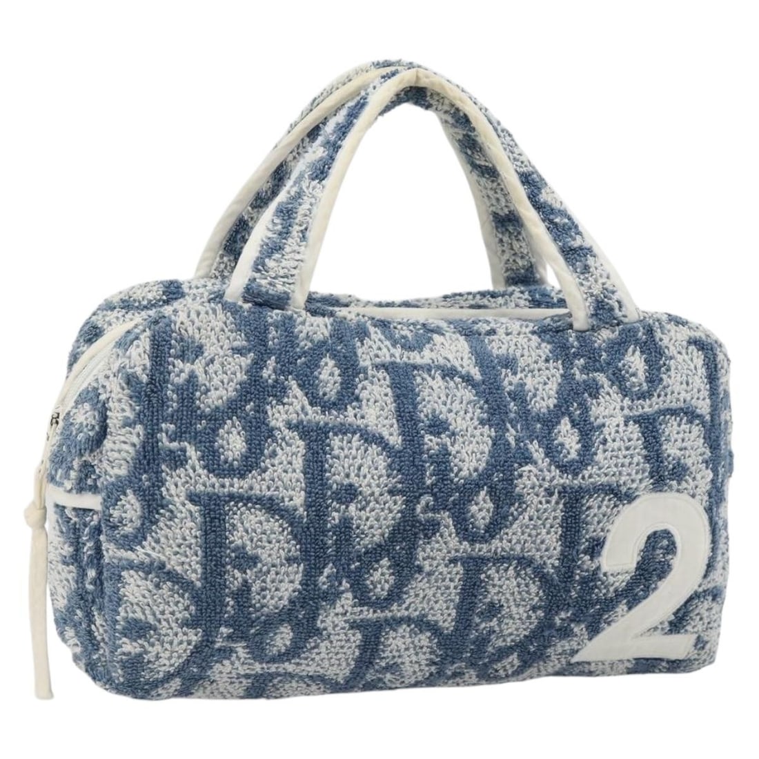 Christian Dior Trotter Canvas Blue Handbag France: Christian Dior Trotter Canvas Blue Handbag France Christian Dior Trotter Canvas hand bag in blue, made in France. It is constructed from Pile/Trotter Canvas and measures approximately W25 x H13 x D6 c