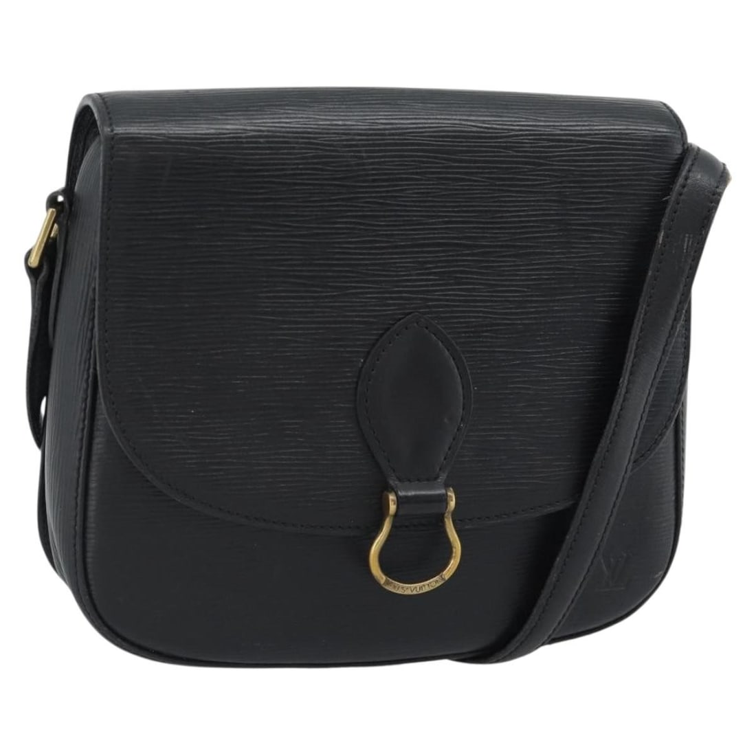 Louis Vuitton M52192 Saint Cloud GM Epi Leather Shoulder Bag Black: Louis Vuitton M52192 Saint Cloud GM Epi Leather Shoulder Bag Black Louis Vuitton Epi Saint Cloud GM shoulder bag in black Epi leather, made in France. This women's shoulder bag features a strap drop o