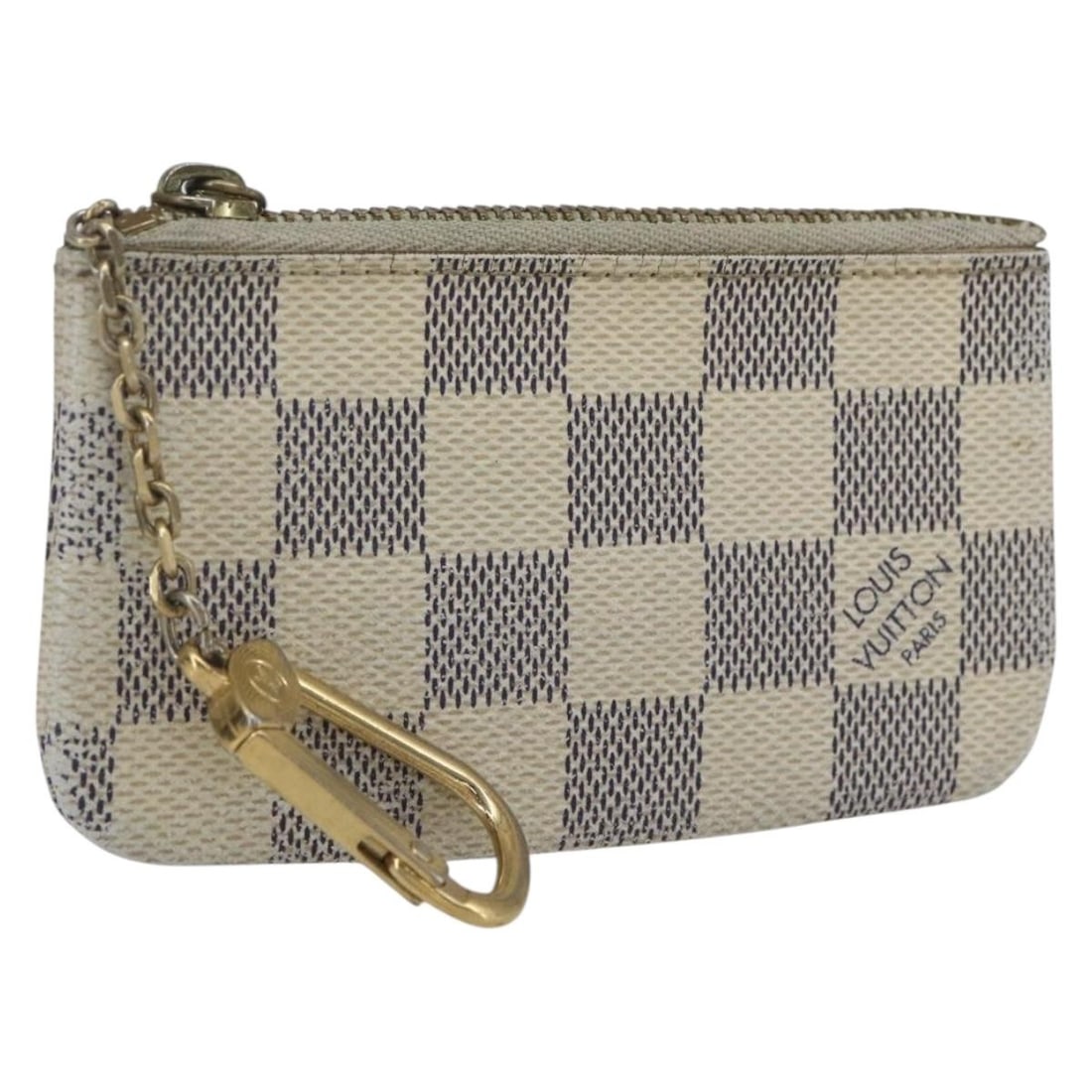 Damier Azur Canvas Coin Purse N62659 by Louis Vuitton: Damier Azur Canvas Coin Purse N62659 by Louis Vuitton This Louis Vuitton Damier Azur Pochette Cles coin purse features the signature Damier Azur canvas in a compact and practical design. Made in Franc