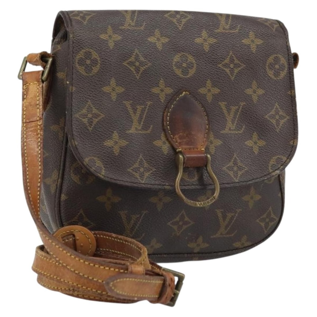 Monogram Canvas Saint Cloud MM Shoulder Bag by Louis Vuitton M51243: Monogram Canvas Saint Cloud MM Shoulder Bag by Louis Vuitton M51243 This is a Louis Vuitton Monogram Saint Cloud MM shoulder bag, crafted from signature monogram canvas. The bag is designed for women 