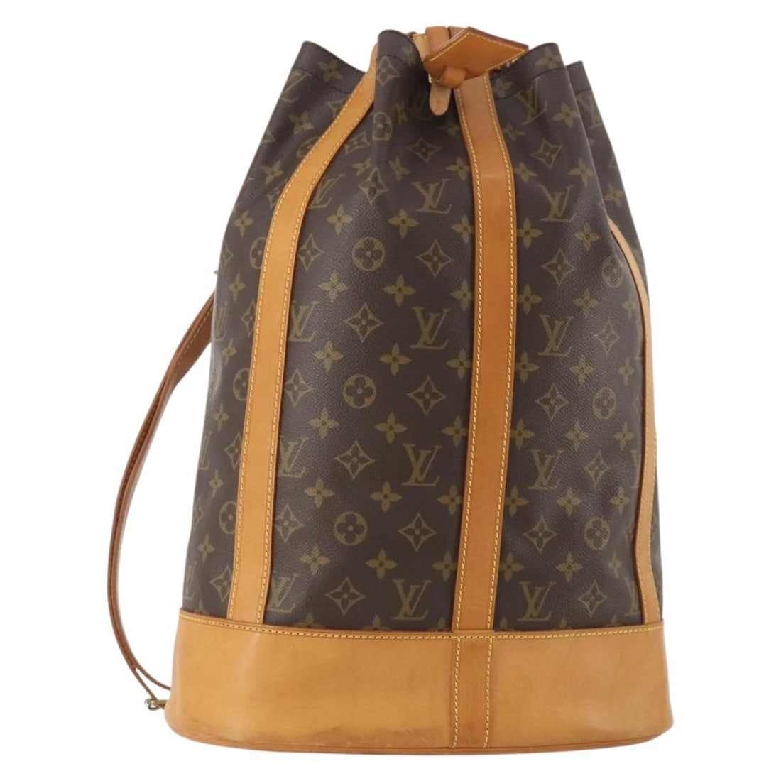 Louis Vuitton Monogram Canvas Randonnee GM Shoulder Bag with Name Tag and Pouch: Louis Vuitton Monogram Canvas Randonnee GM Shoulder Bag with Name Tag and Pouch This is a Louis Vuitton Randonnee GM Shoulder Bag crafted from signature Monogram Canvas. Designed for women, it feature