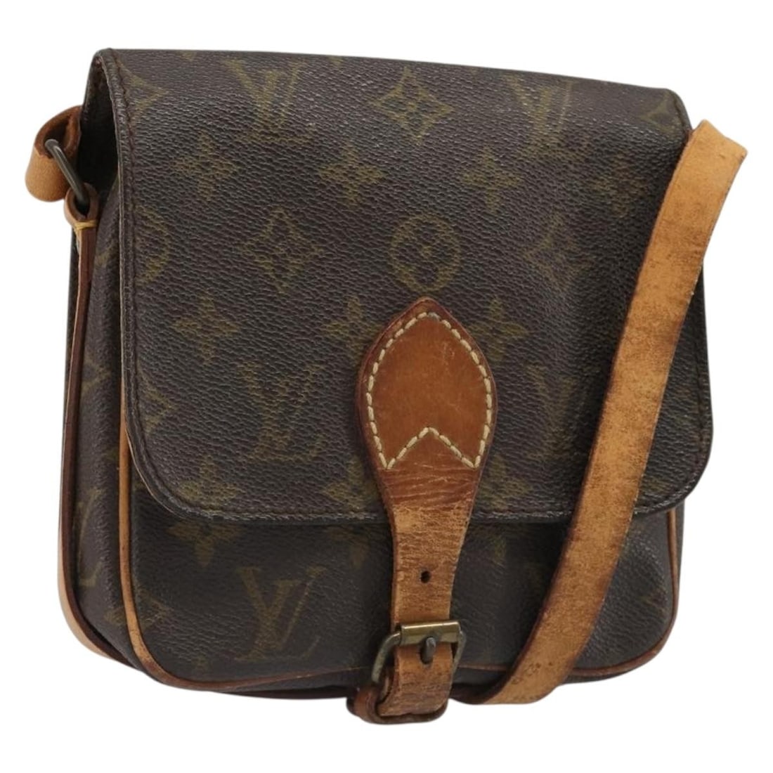 Louis Vuitton Cartouchiere PM Monogram Canvas Shoulder Bag M51254: Louis Vuitton Cartouchiere PM Monogram Canvas Shoulder Bag M51254 A Louis Vuitton Cartouchiere PM shoulder bag in Monogram Canvas with the classic Monogram colorway. Made in France, this bag features 