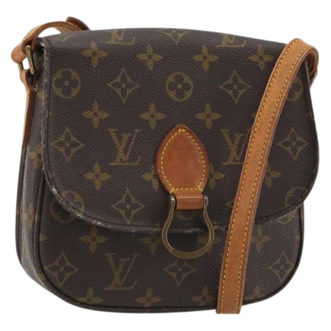 Louis Vuitton M51243 Saint Cloud MM Monogram Canvas Shoulder Bag: Louis Vuitton M51243 Saint Cloud MM Monogram Canvas Shoulder Bag Louis Vuitton Monogram Saint Cloud MM shoulder bag in Monogram Canvas, made in France. The bag has a shoulder strap with an approximate