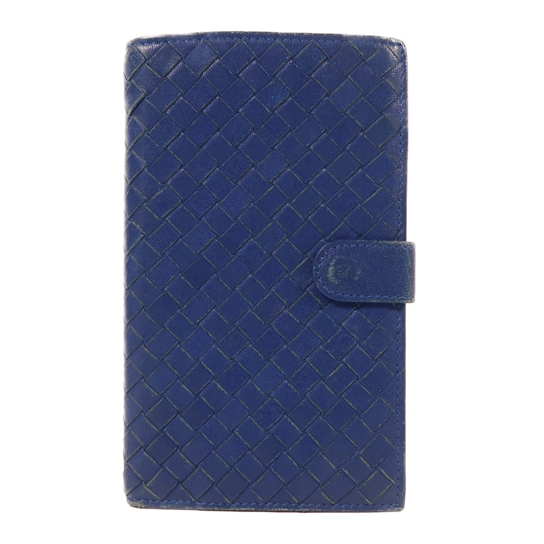 Bottega Veneta Blue Lambskin Long Wallet BV: Bottega Veneta Blue Lambskin Long Wallet BV A BOTTEGA VENETA long wallet in blue lambskin leather. It features a BluexBlue colorway, a compact long-wallet design, and multiple interior compartments fo