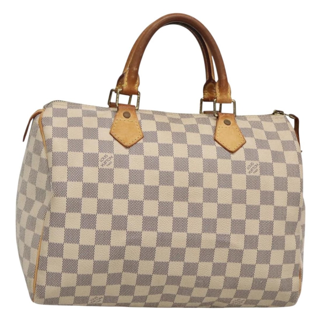 Louis Vuitton N41533 Speedy 30 Damier Azur Canvas Handbag: Louis Vuitton N41533 Speedy 30 Damier Azur Canvas Handbag Louis Vuitton Damier Azur Speedy 30 handbag in Damier Azur canvas, made in France. The bag is identified by product number N41533 and serial n