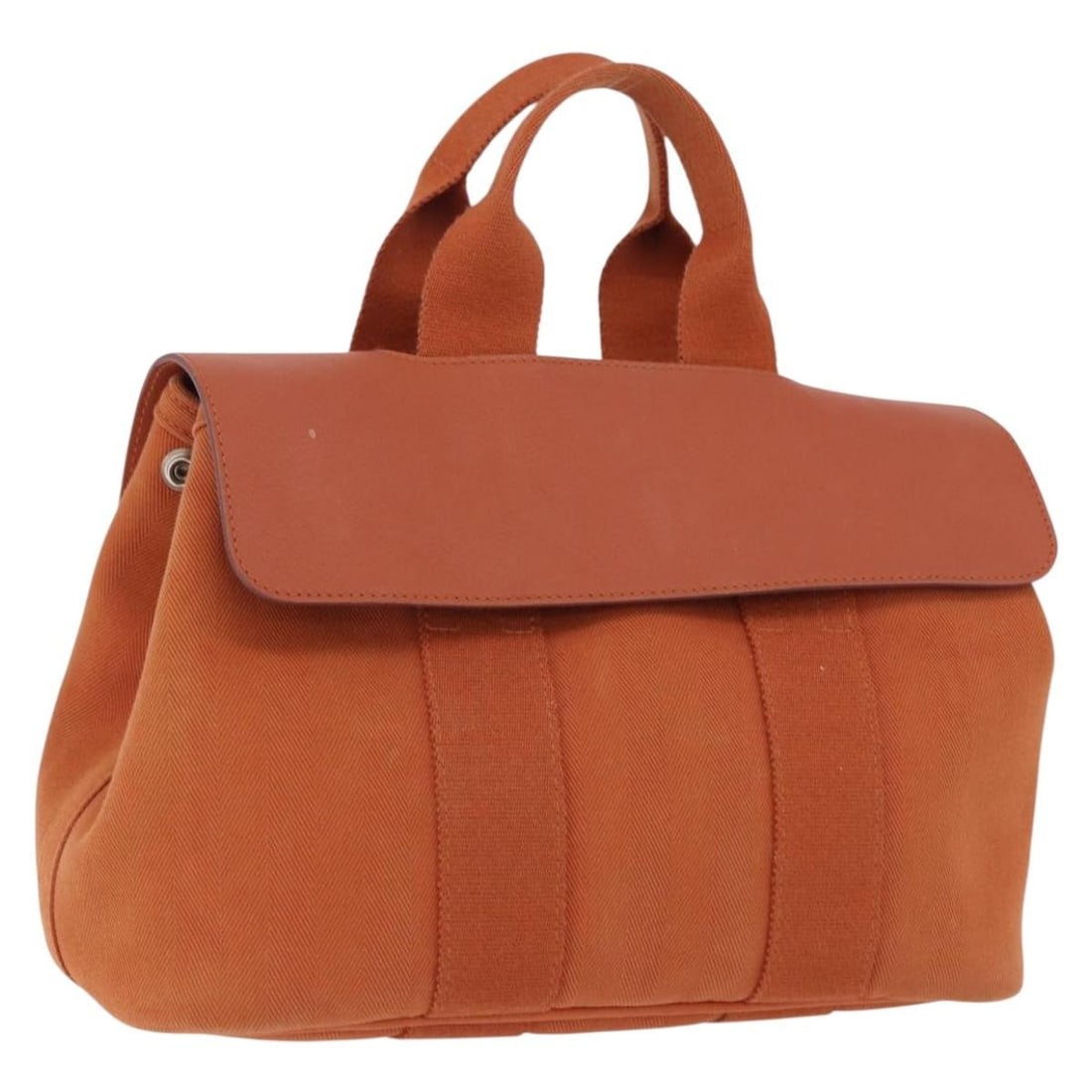 Hermes Valparaiso PM Canvas Handbag Orange with Pouch (1 of 18)