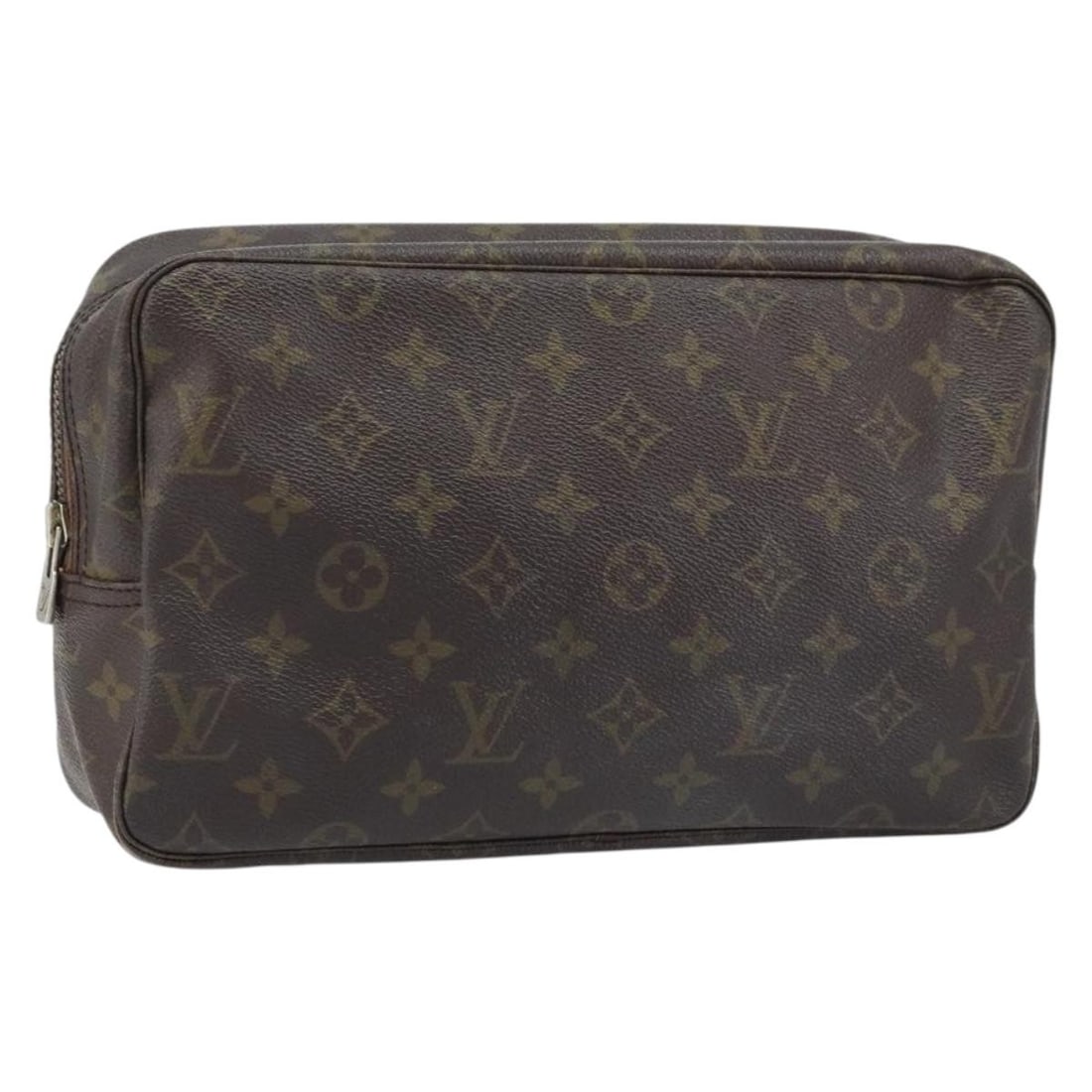 Louis Vuitton Monogram Canvas Trousse Toilette 28 Women's Clutch M47522 France: Louis Vuitton Monogram Canvas Trousse Toilette 28 Women's Clutch M47522 France This Louis Vuitton Monogram Trousse Toilette 28 clutch bag features the signature monogram canvas exterior, designed for 