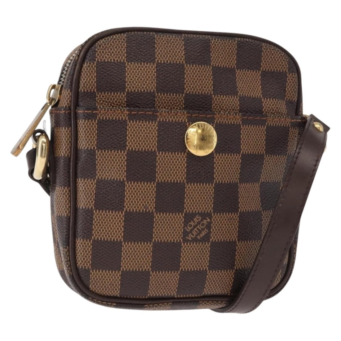 Louis Vuitton N60009 Damier Ebene Canvas Womens Shoulder Bag: Louis Vuitton N60009 Damier Ebene Canvas Womens Shoulder Bag Louis Vuitton shoulder bag in Damier Ebene canvas with an adjustable shoulder strap. This compact bag was made in France and includes the b