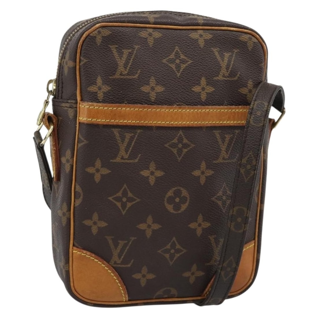 Louis Vuitton Danube M45266 Monogram Canvas Shoulder Bag: Louis Vuitton Danube M45266 Monogram Canvas Shoulder Bag Louis Vuitton Monogram Danube Shoulder Bag, style M45266, made in France. It is crafted from Monogram Canvas in the Monogram colorway and featu