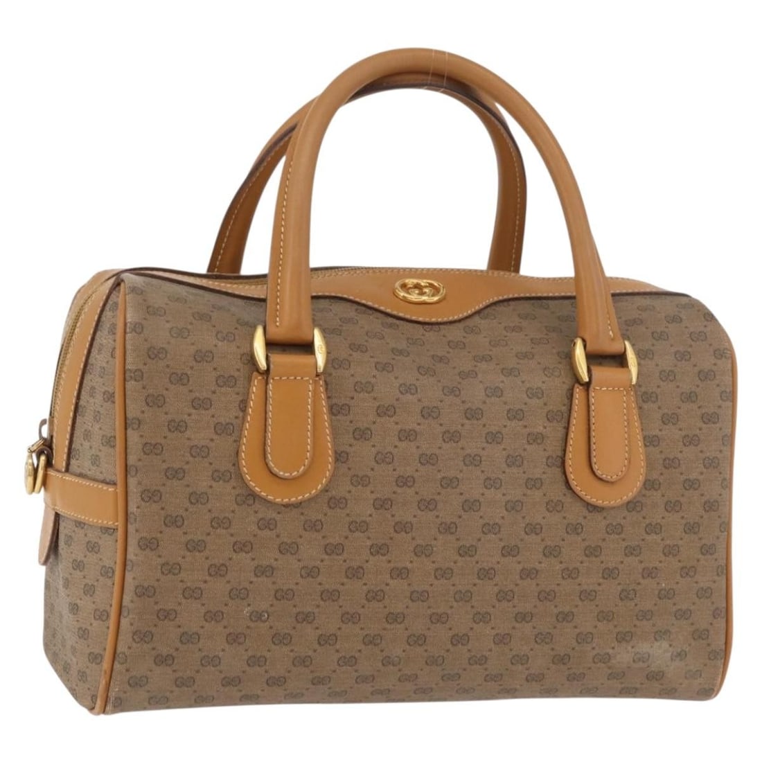 GUCCI 002 115 0165 Micro GG Supreme PVC Hand Bag Beige Gold: GUCCI 002 115 0165 Micro GG Supreme PVC Hand Bag Beige Gold Gucci Micro GG Supreme hand bag in beige and gold, made in Italy from PVC leather and Micro Small GG canvas. This women's handbag measures a
