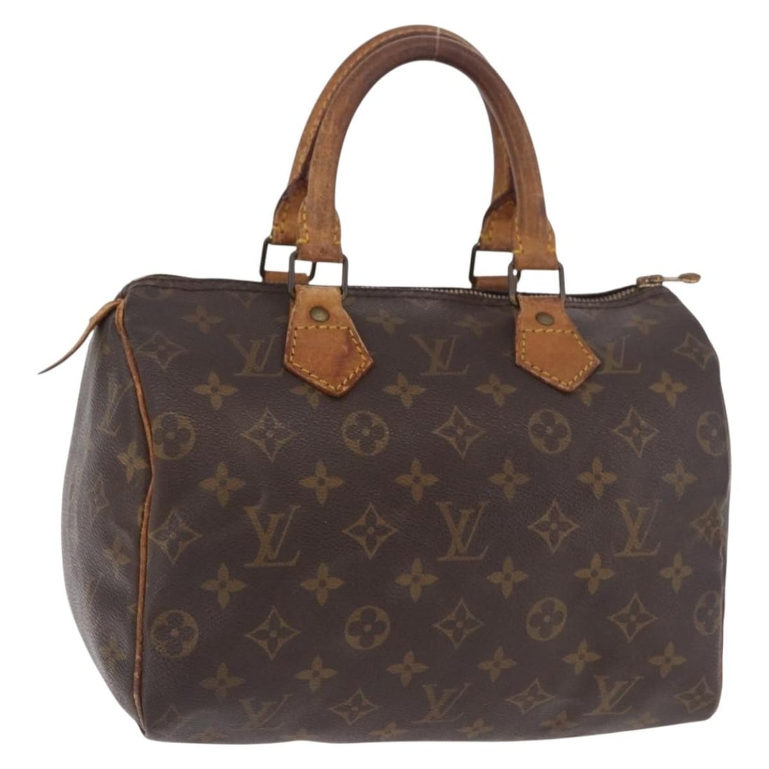 Louis Vuitton Speedy 25 Monogram Canvas Handbag M41528 France: Louis Vuitton Speedy 25 Monogram Canvas Handbag M41528 France Louis Vuitton Monogram Speedy 25 hand bag in Monogram Canvas, made in France. This women's bag is identified by product no. M41528 and ser