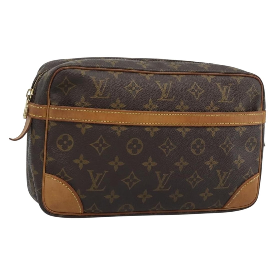 Louis Vuitton Compiegne 28 Monogram Canvas Clutch M51845: Louis Vuitton Compiegne 28 Monogram Canvas Clutch M51845 Louis Vuitton Compiegne 28 clutch bag in Monogram Canvas, featuring the classic Monogram pattern and made in France. This pre-owned bag is iden