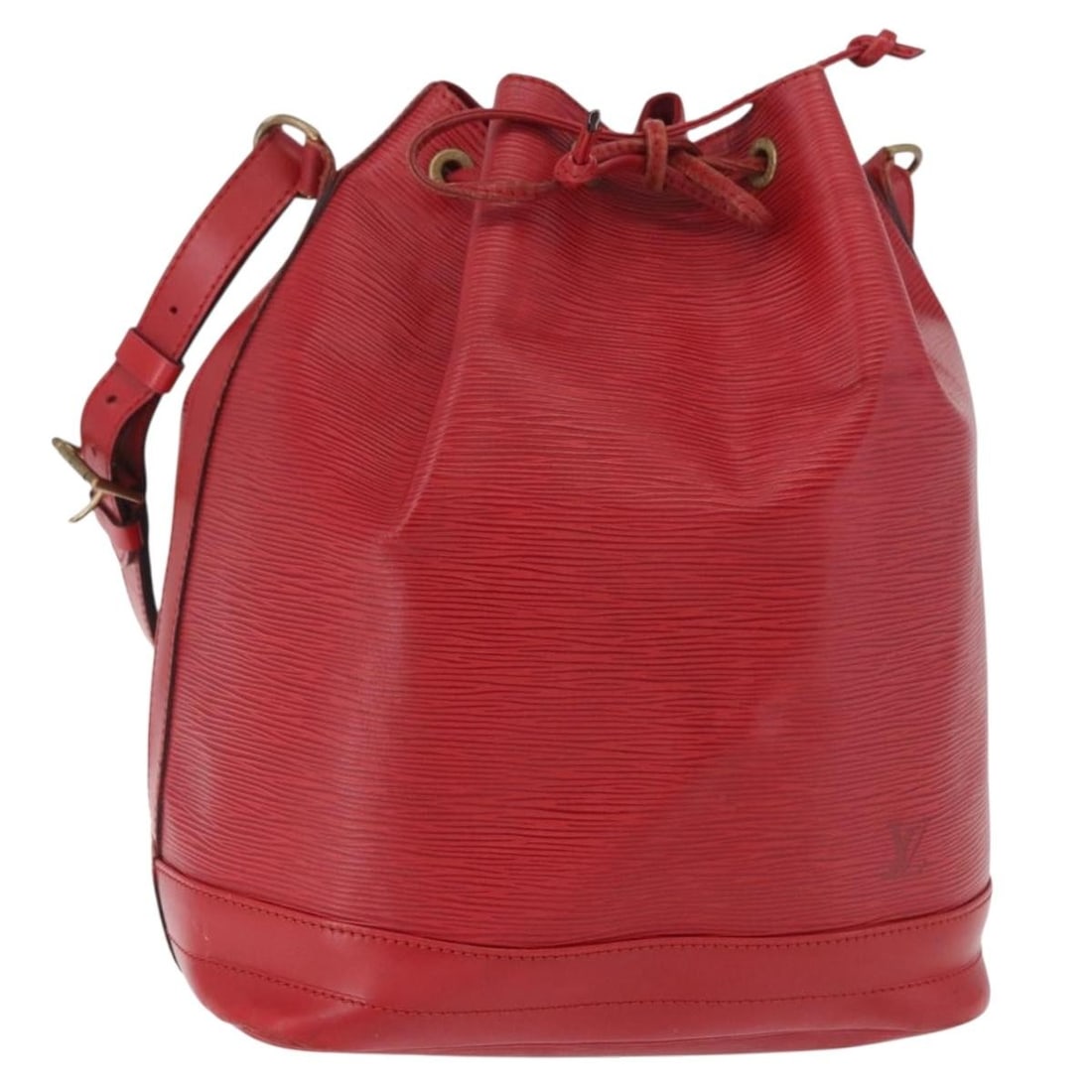 Louis Vuitton M44007 Noe Red Epi Leather Shoulder Bag: Louis Vuitton M44007 Noe Red Epi Leather Shoulder Bag Louis Vuitton Noe shoulder bag in red Epi leather. This women's bag has been customized with repainting and shows heavy use, including wear to the